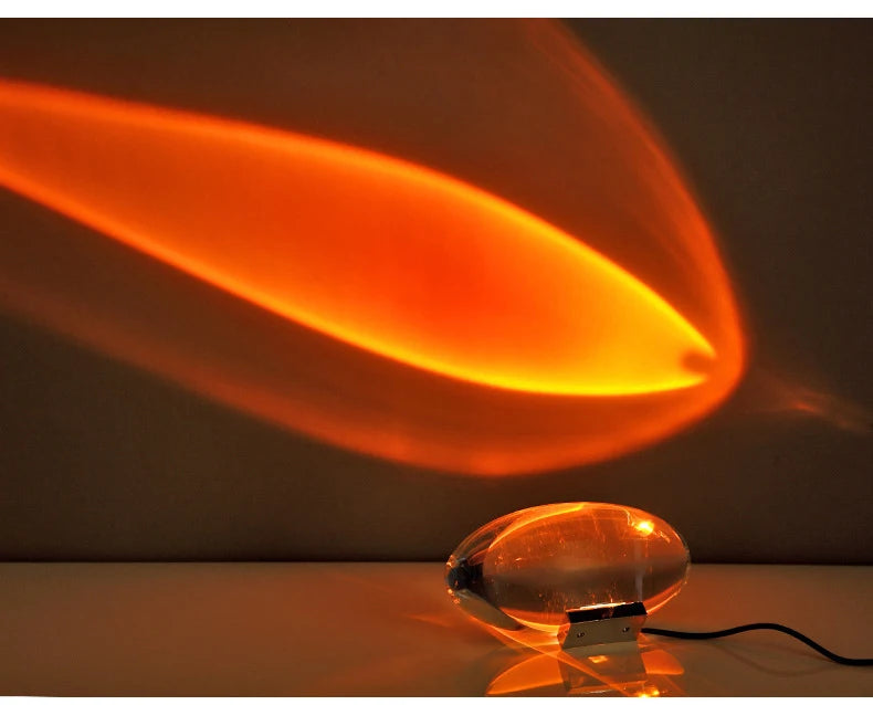 European Luxe Crystal Lamp Bedside Table Lamps For Living Bedroom Decor Light Night Projector Gift