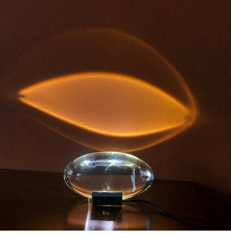 European Luxe Crystal Lamp Bedside Table Lamps For Living Bedroom Decor Light Night Projector Gift
