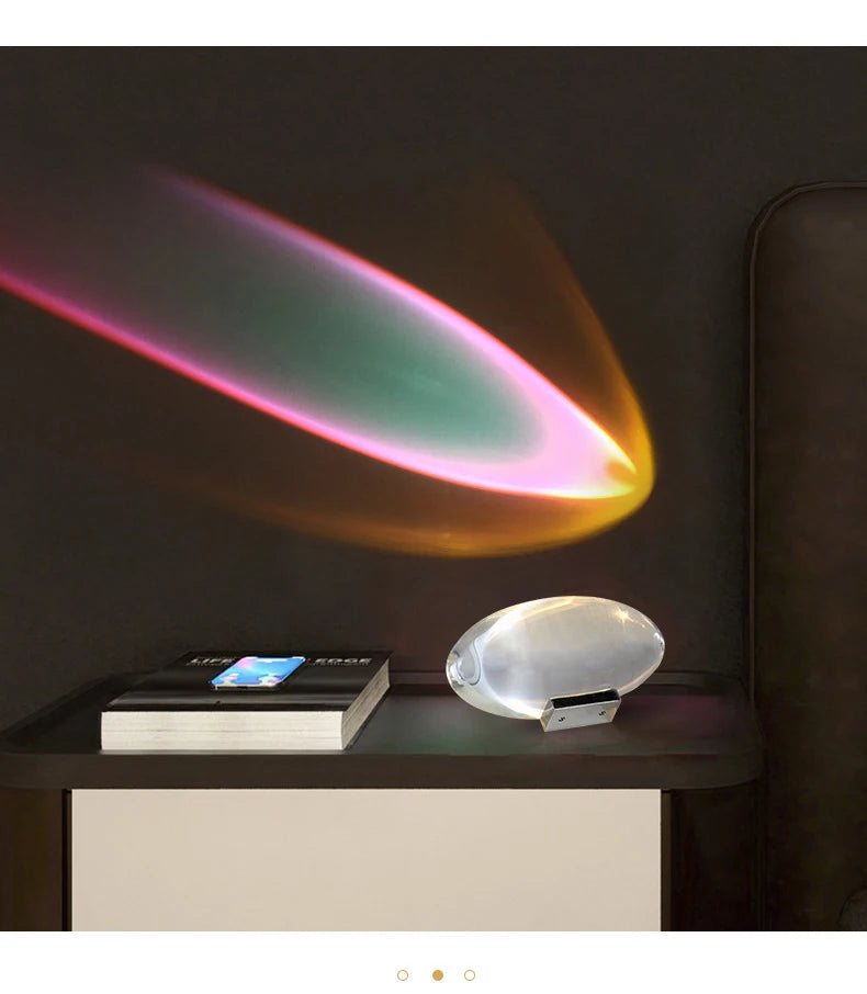 European Luxe Crystal Lamp Bedside Table Lamps For Living Bedroom Decor Light Night Projector Gift