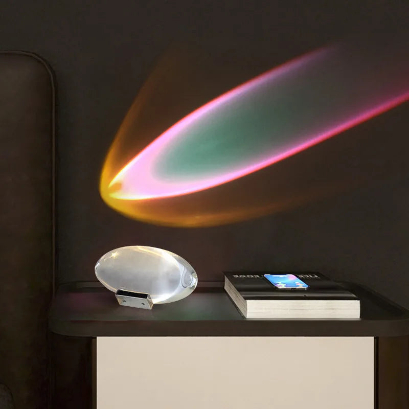 European Luxe Crystal Lamp Bedside Table Lamps For Living Bedroom Decor Light Night Projector Gift