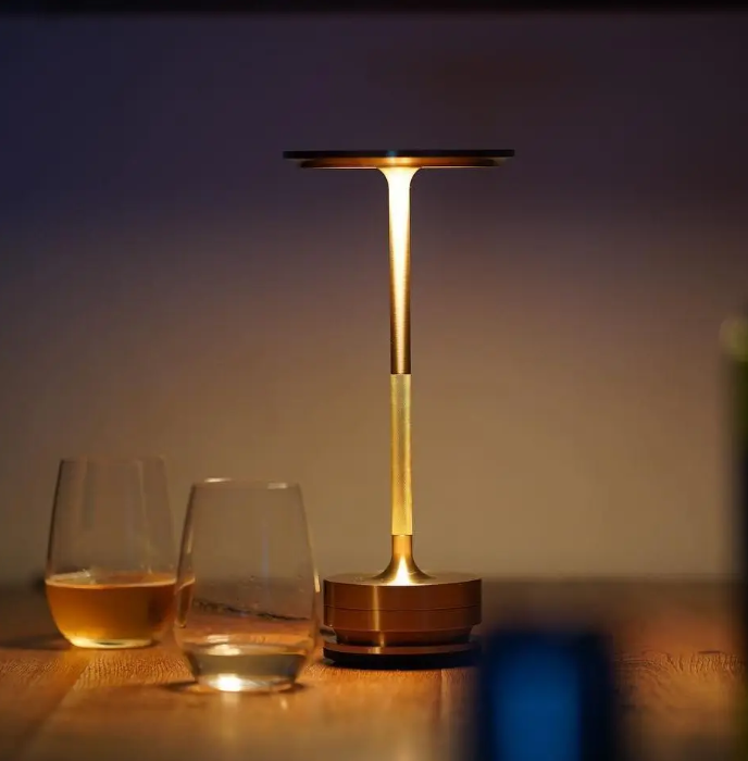 Multifunctional Rechargeable LED Table Lamp - Touch Sensor, Tri-Color Dimming, USB-C Charging, Waterproof IP54 - Ideal for Restaurant, Cafe, Dining, Bedroom, and Outdoor Use